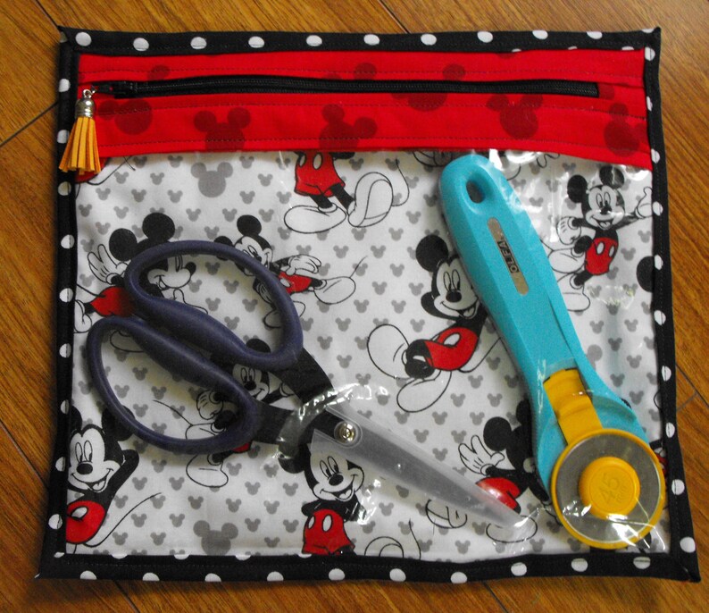 Project Bag Large 11X13 Project Bag Quilters Cross Stitch Vinyl Project