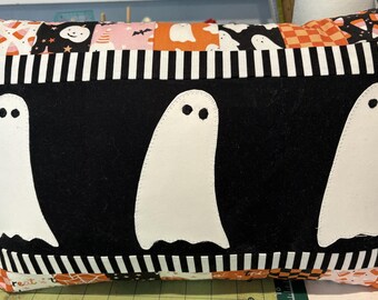 Hallloween 12x18 Pillow Cover, Machine Appliqued