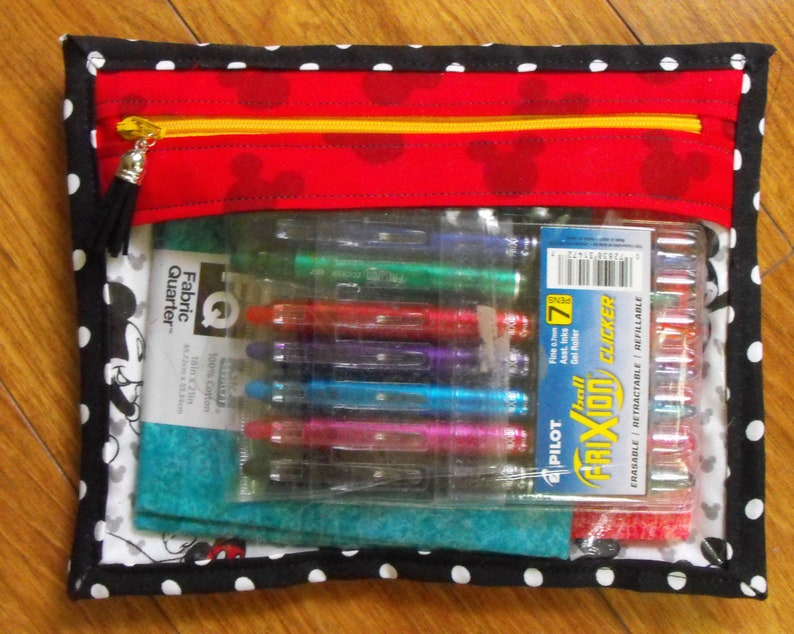 Project Bag Large 11X13 Project Bag Quilters Cross Stitch Vinyl Project