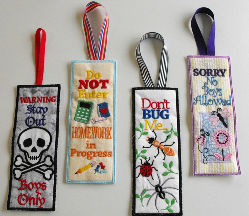 Door Knob Hangers Kids Door Hangers Personalized Door Etsy