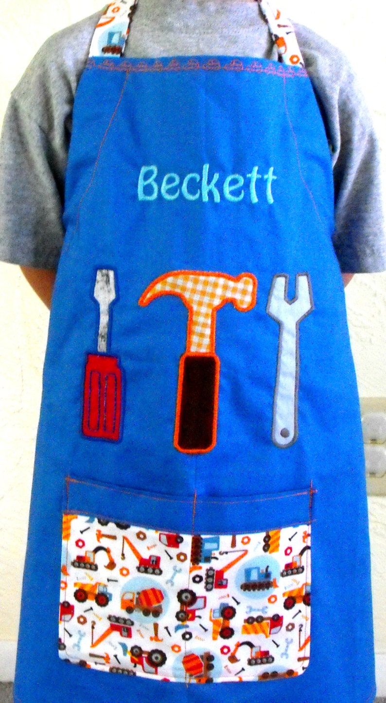 Kids Aprons boys apron personalized apron monogrammed Etsy