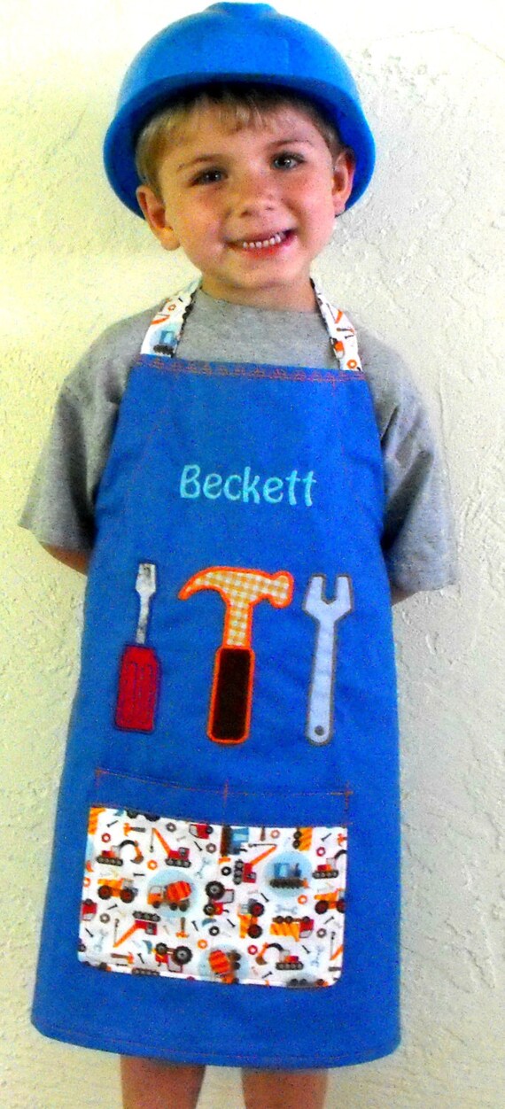 Kids Aprons boys apron personalized apron monogrammed Etsy
