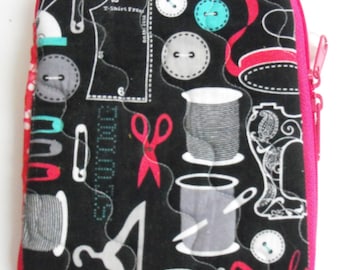 Notions Bag, Sewing Accessories Bag, Retreat Bag, Sewing Tools Bag, Travel Project Bag Organizer,