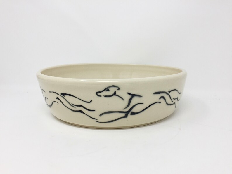 Greyhound Food Bowl Whippet Italian Greyhound Handmade Etsy