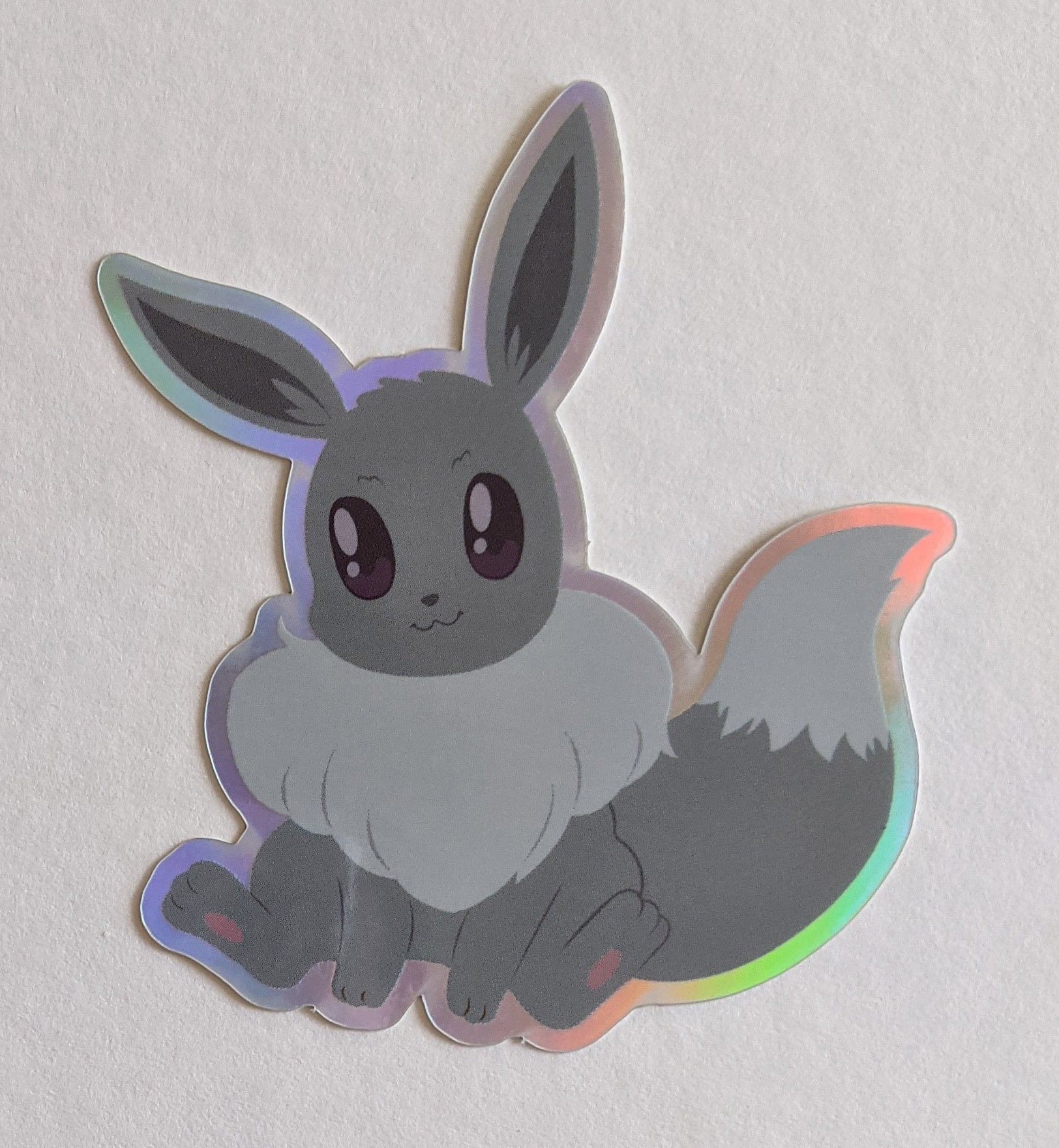 Neon Shiny Eevee Evolution Pack all 9 Pokemon Stickers 