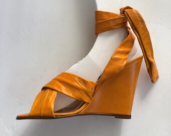 mango orange heels