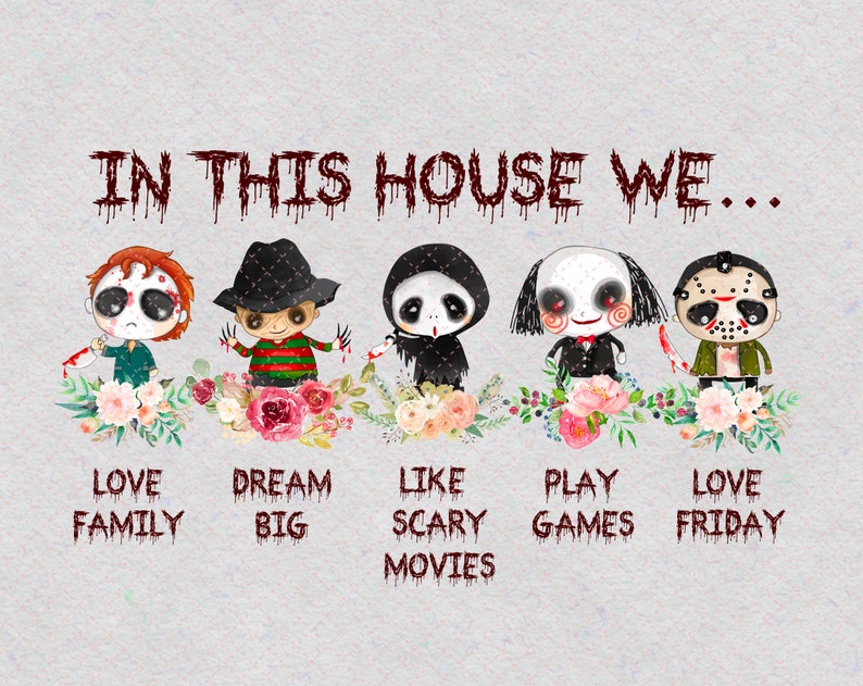 In This House We&hellip; PNG Horror Movie Horror | Etsy