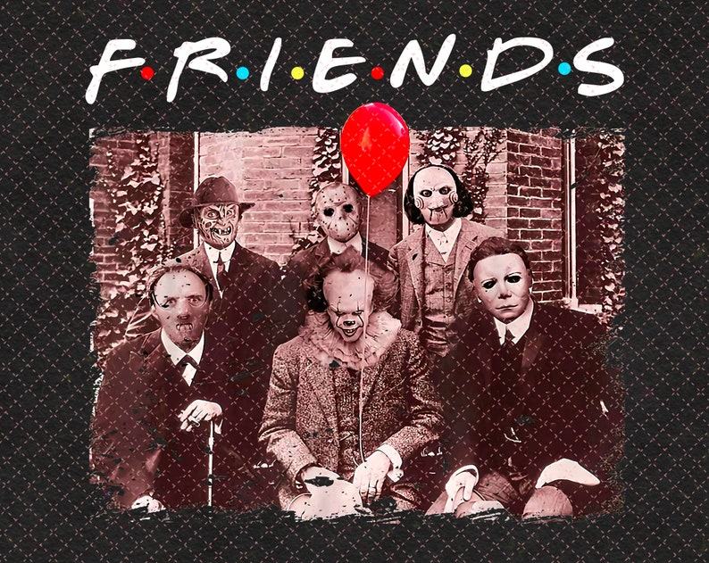 Horror Friends PNG Horror Movie Friends Happy Halloween | Etsy