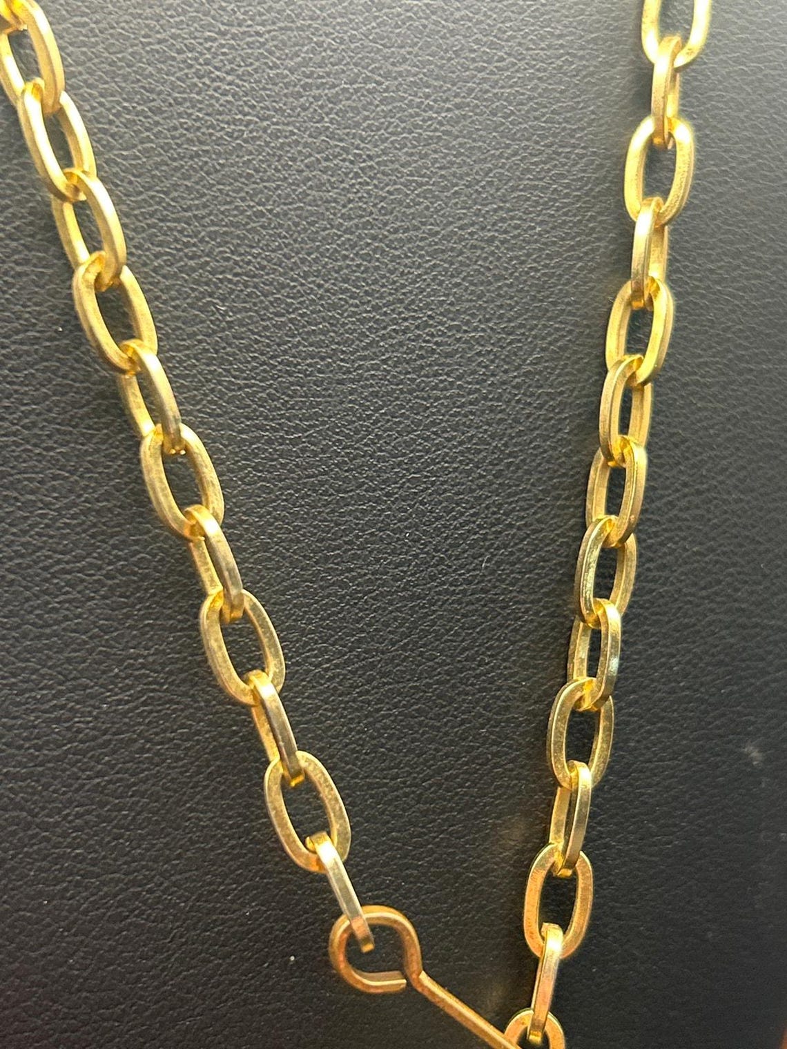 Vintage Gold Tone Poodle Dog Pendant Necklace | 3D Retro Toy Zipper Pull Charm, photo 5 of 5