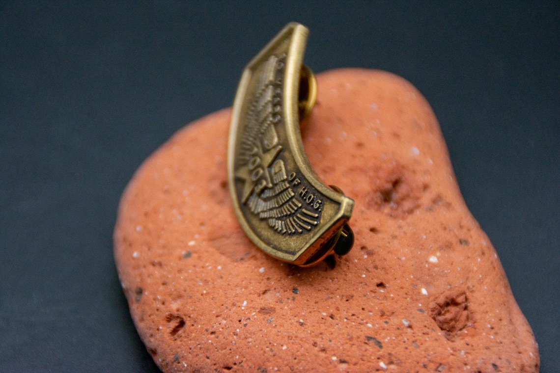 Vintage 2003 Harley Davidson 20 Years Of Hog Brass Lapel Pin, photo 4 of 6
