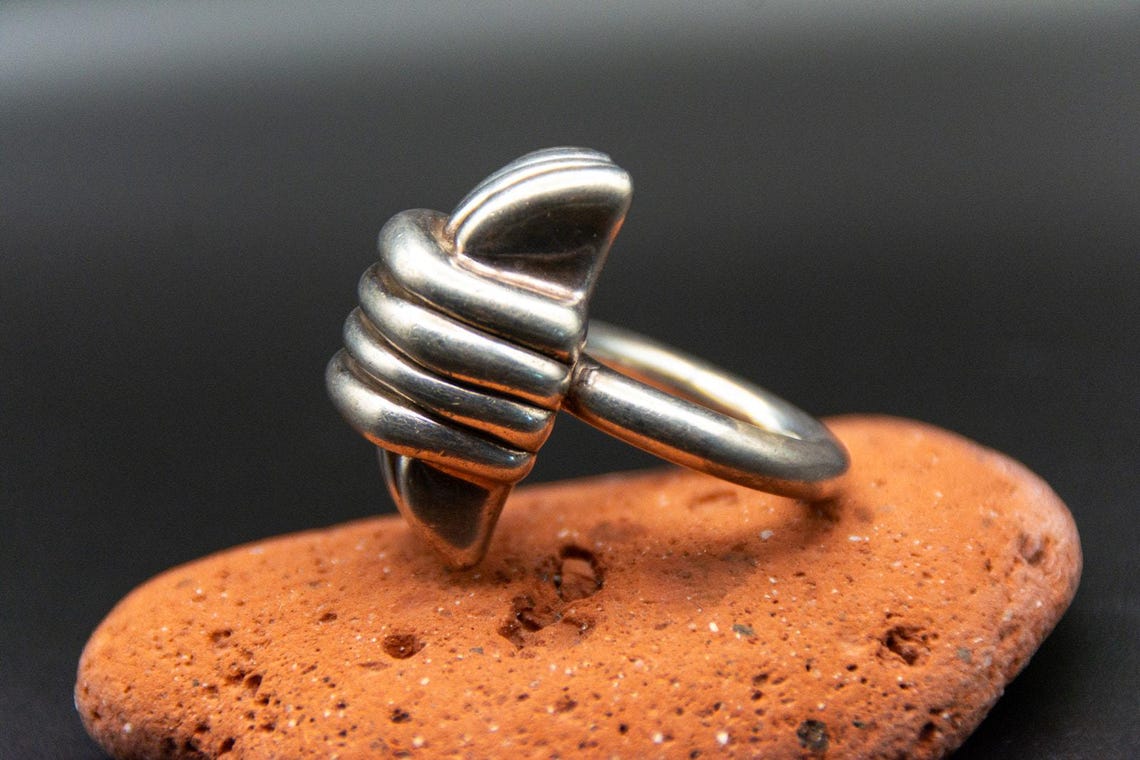 Modernist Knot Ring in 925 - Size 7 - 16g, photo 5 of 7