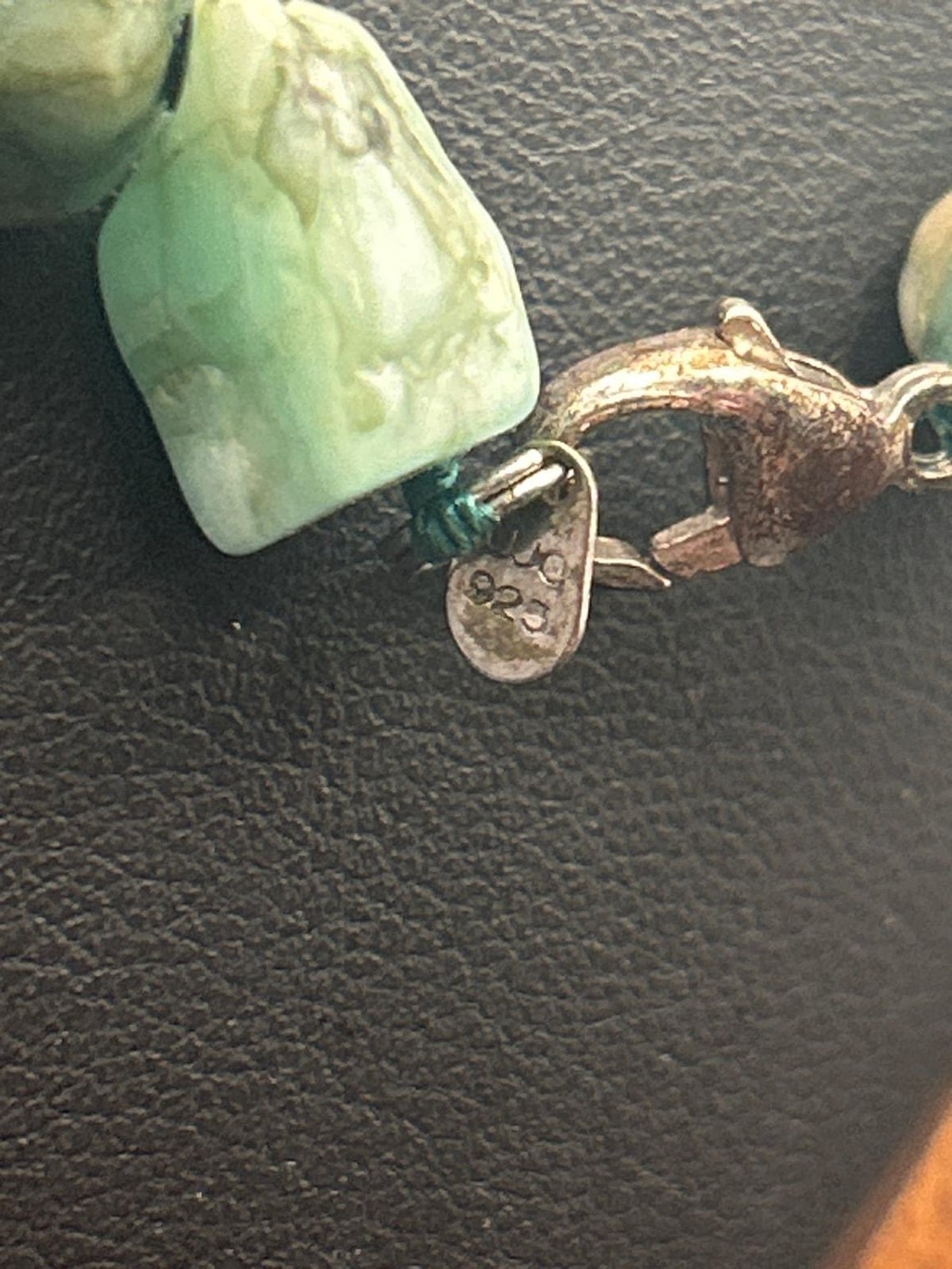 Vintage Lucoral LUC 925 Sterling Silver Raw Emerald 3 Pc Jewelry Set Stuller, photo 6 of 13
