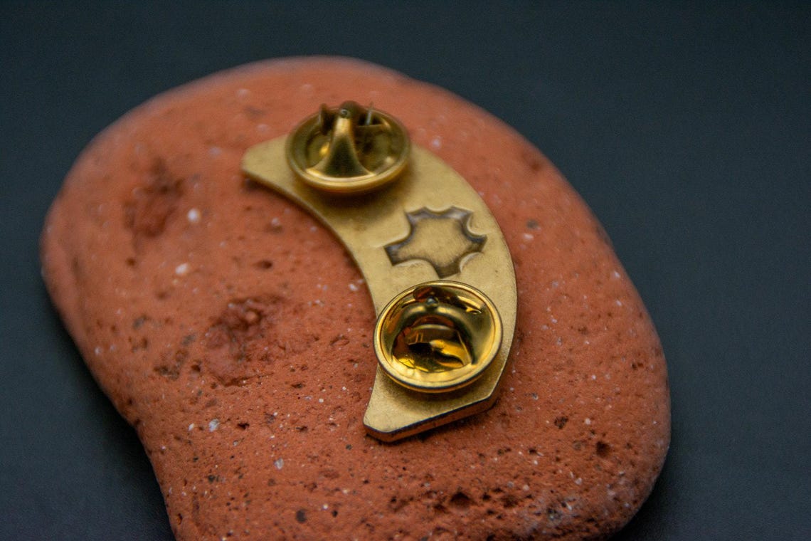 Vintage 2003 Harley Davidson 20 Years Of Hog Brass Lapel Pin, photo 6 of 6