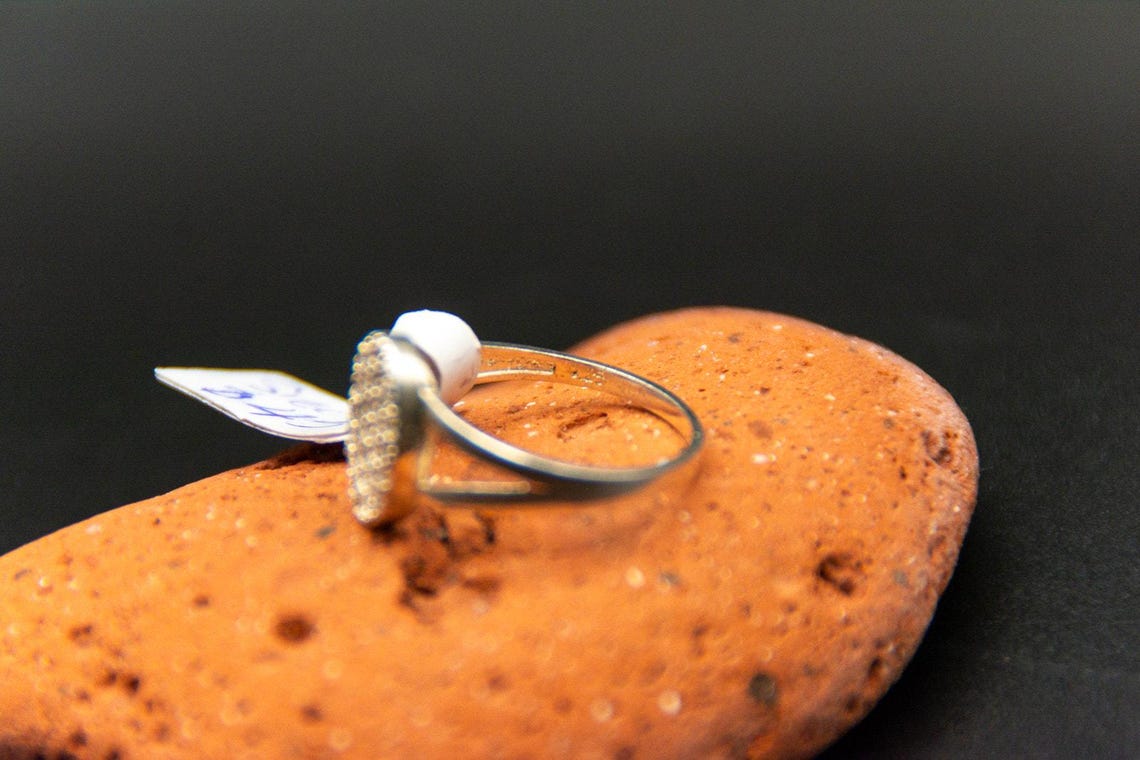 Pave CZ Cluster Ring in Sterling Silver - Size 8.5, photo 6 of 6