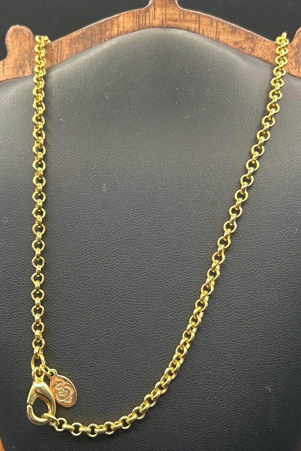 Vintage Premier Designs Amethyst Druzy Pendant Necklace 24" Gold Tone Crown Logo, photo 6 of 7