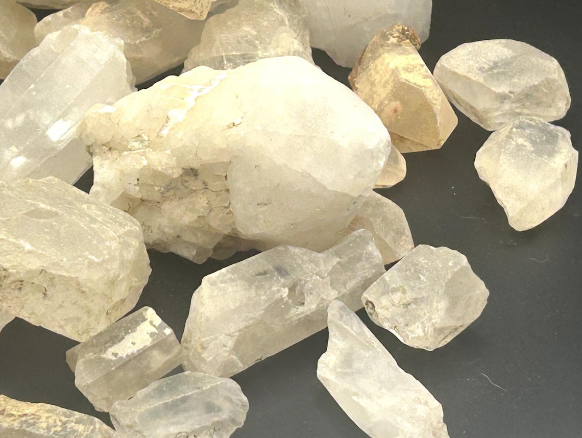 Raw Madagascar Clear Quartz Crystal Points Mystery Scoop Grab Bag 1 LB Bulk Lot, photo 5 of 5
