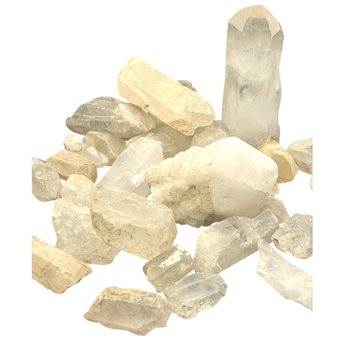 Raw Madagascar Clear Quartz Crystal Points Mystery Scoop Grab Bag 1 LB Bulk Lot, photo 2 of 5