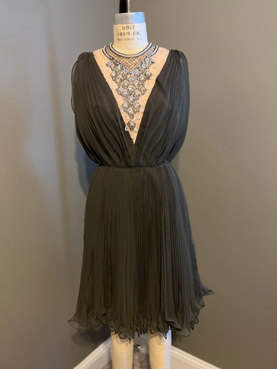 60s Flouncy Cocktail Dress - image 1