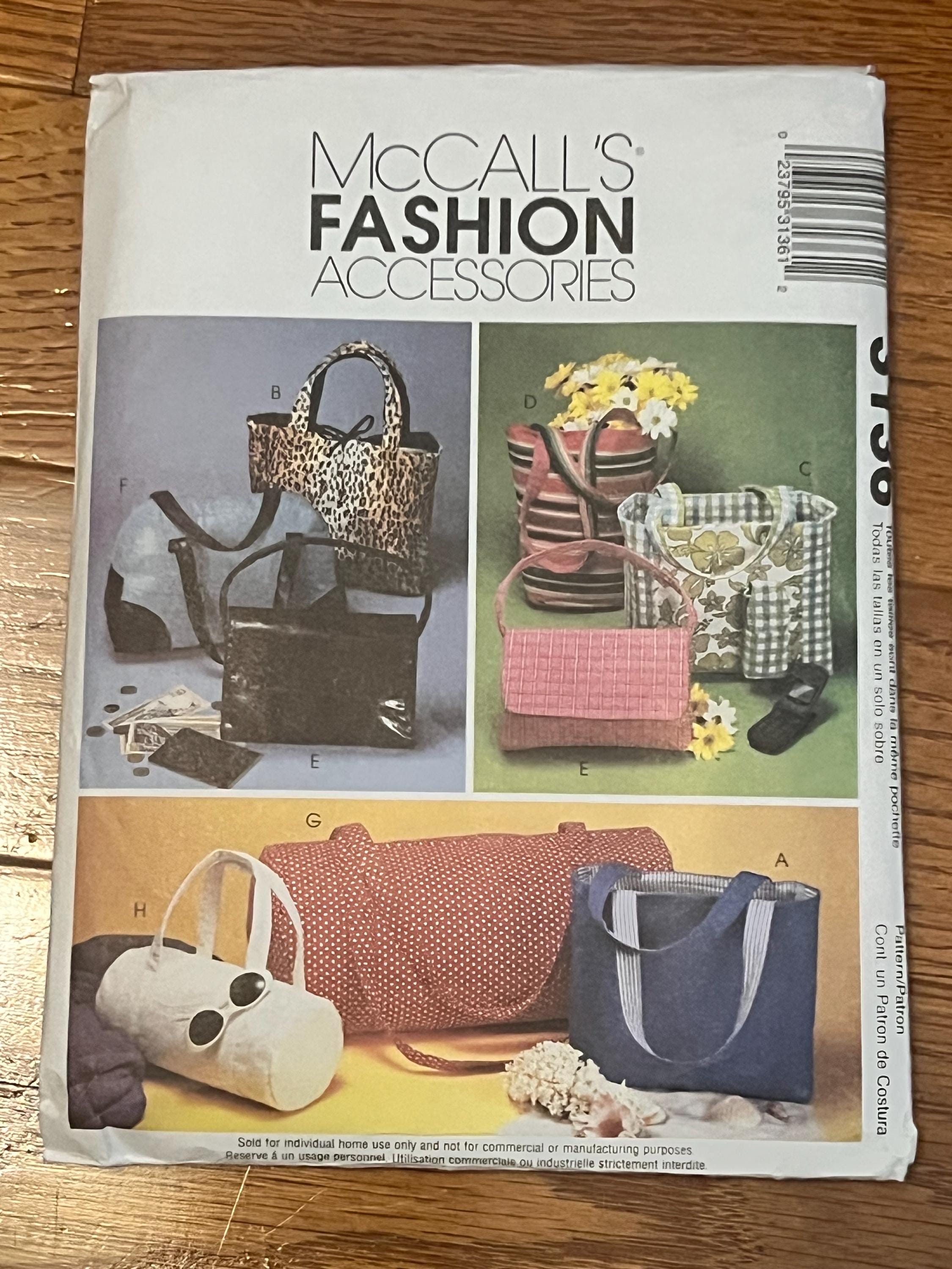 Mccalls Bag Pattern 3136 - Etsy