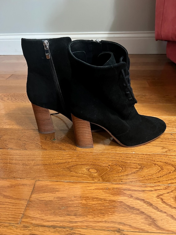 Black Suede Leather Boots - image 3