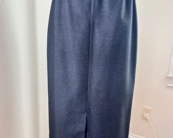 Long Wool Split Skirt