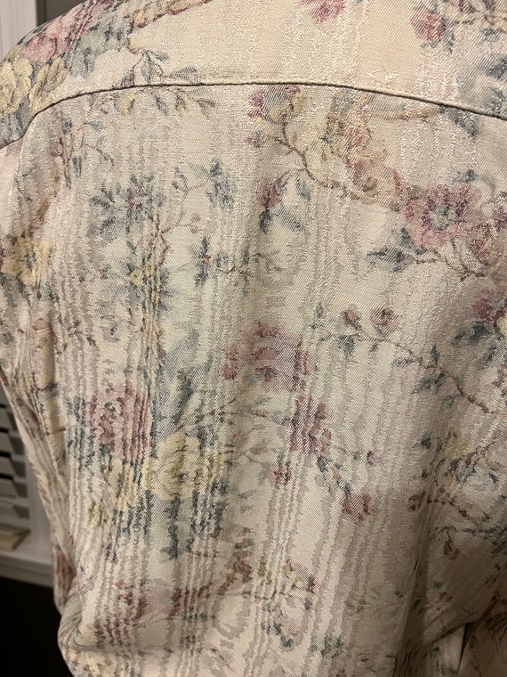 Vintage Boxy Floral Tapestry Blazer - image 4