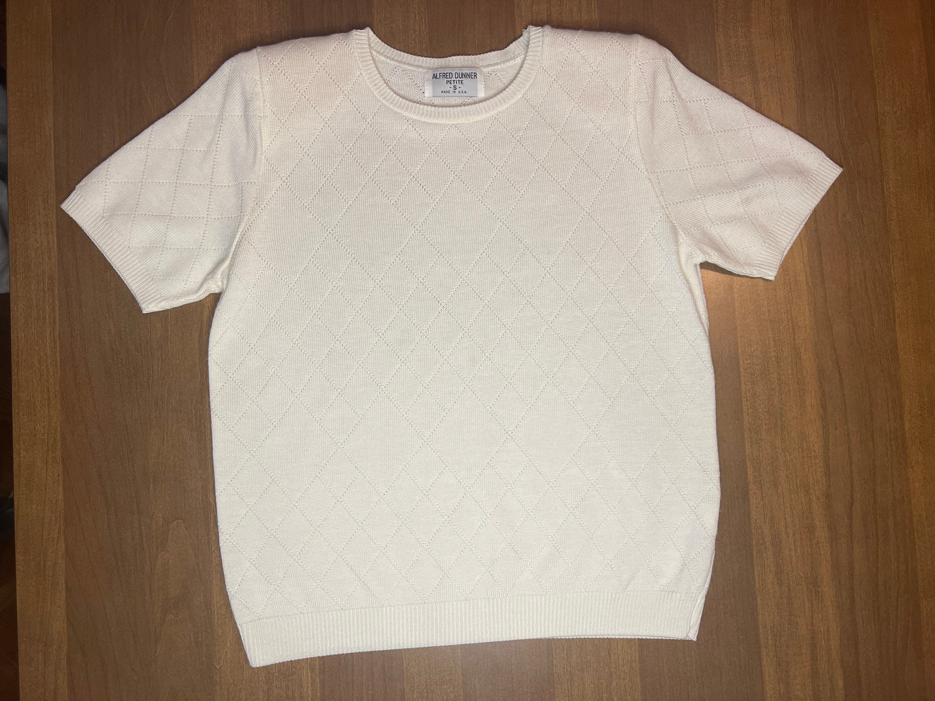 DaylinPaige 80s Alfred Dunner Geometric Short Sleeve Sweater