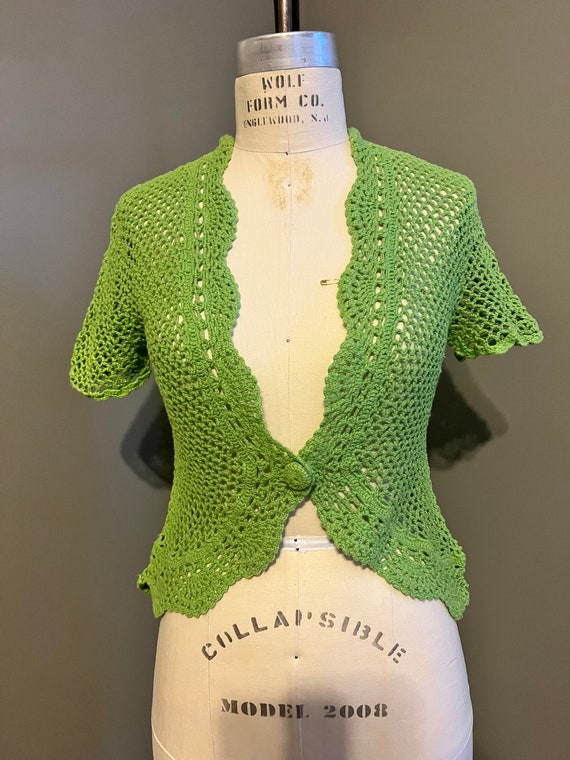 Bright Green Knit Sweater