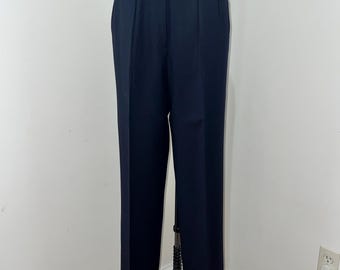 Vintage Pleated Wool Trousers