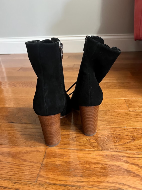 Black Suede Leather Boots - image 4