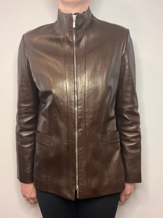 Vintage Brown Lightweight Leather Jacket