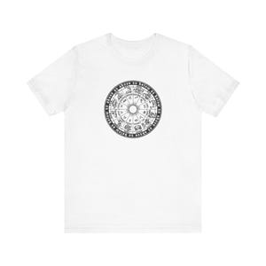 As Above So Below Astrological Wheel T-Shirt Unisex Jersey Short Sleeve Tee astrology signs gift witchy occult shirt witch life vibe