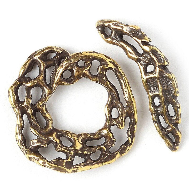 Round Curved Ring Openwork Antique Brass Jewelry Findings Etsy