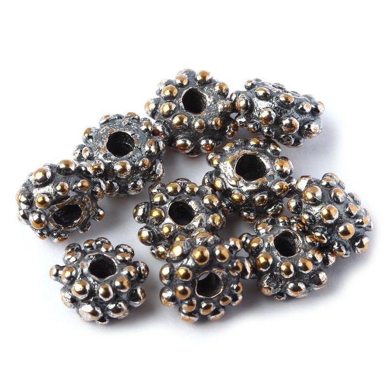 Bronze Bead 08071. Bronze Findings Jewelry Findings Dotted Etsy