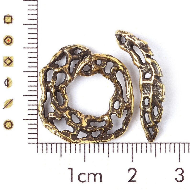 Round Curved Ring Openwork Antique Brass Jewelry Findings Etsy