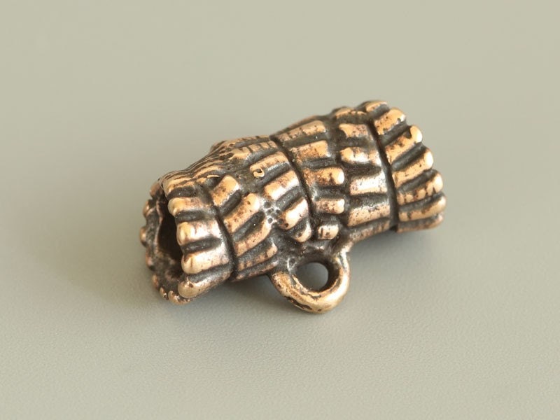 Unique bronze jewelry findings bails set stripes rustic Etsy