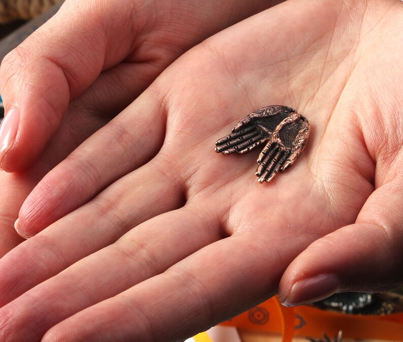 Palm hands charm pendant silver bronze findings for jewelry Etsy
