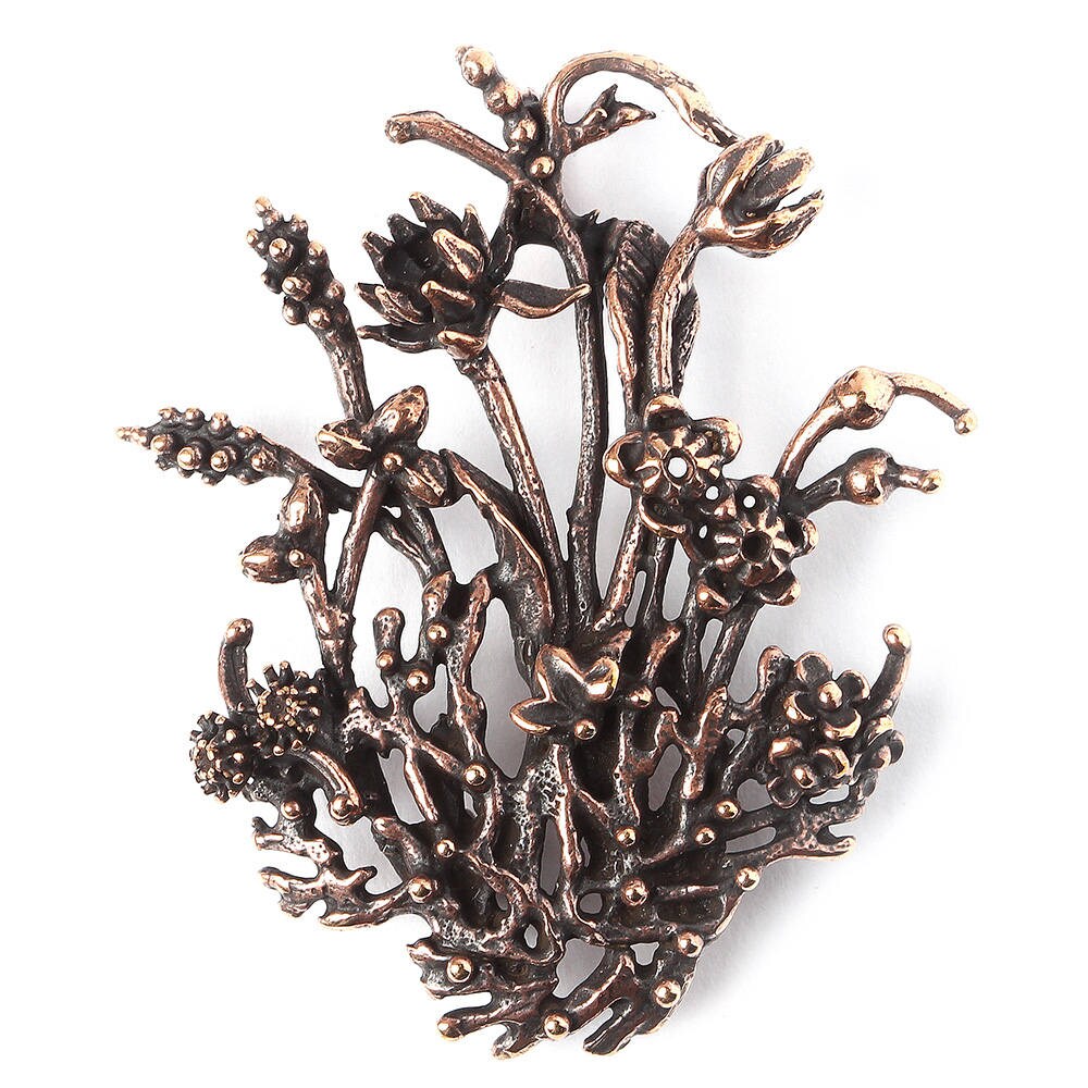 Bush handmade bronze jewelry findings Focal element 281011. Etsy