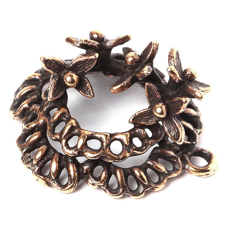 Vintage Flower Pendant Findings for Jewelry Making Necklace Etsy