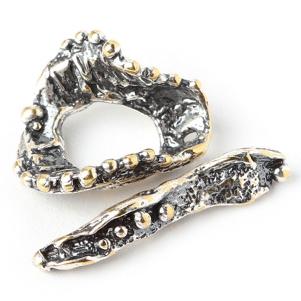 Silver Toggle Clasp Handmade Toggle Old Clasp Handmade Etsy