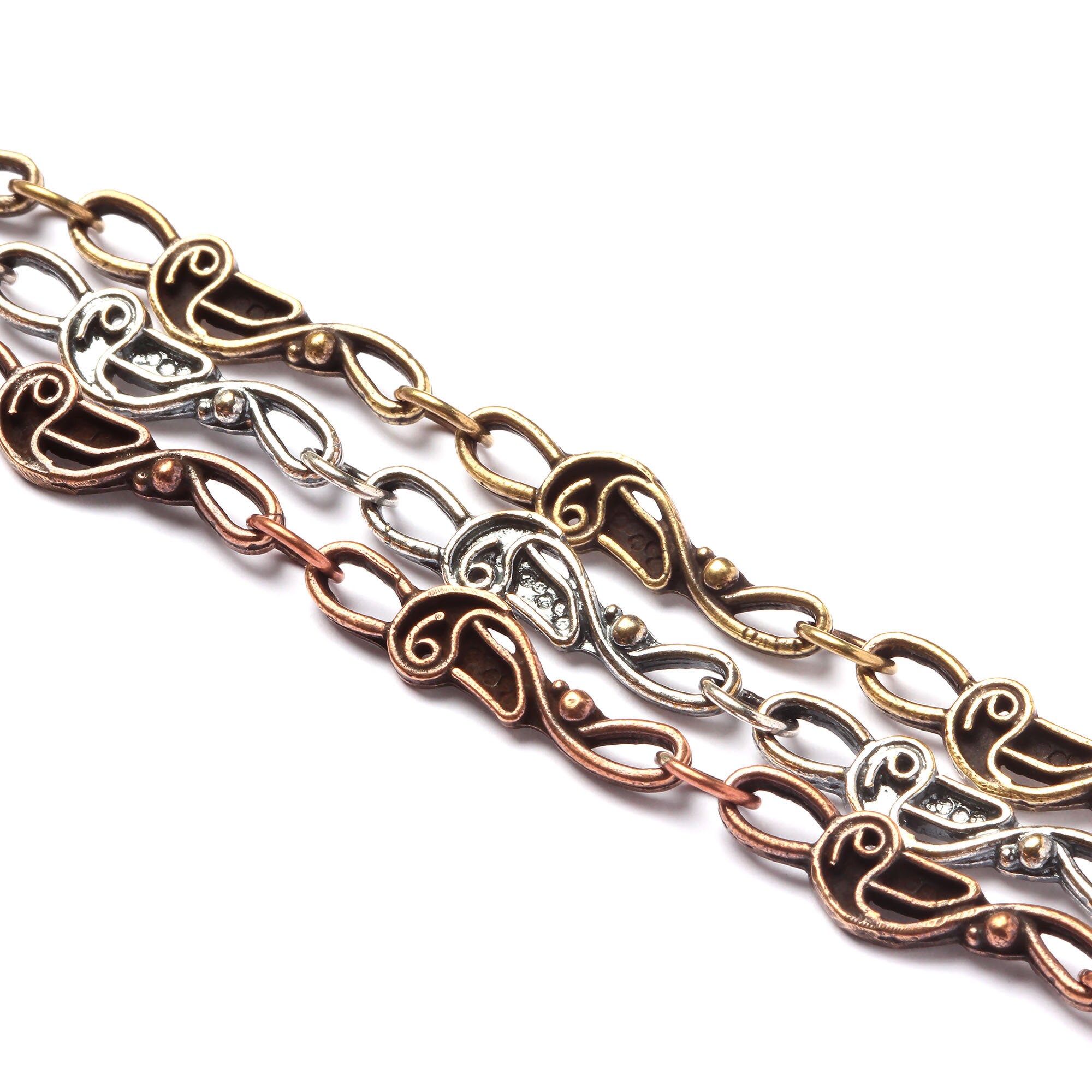 Chain silver necklace with toggle clasp jewelry making Etsy