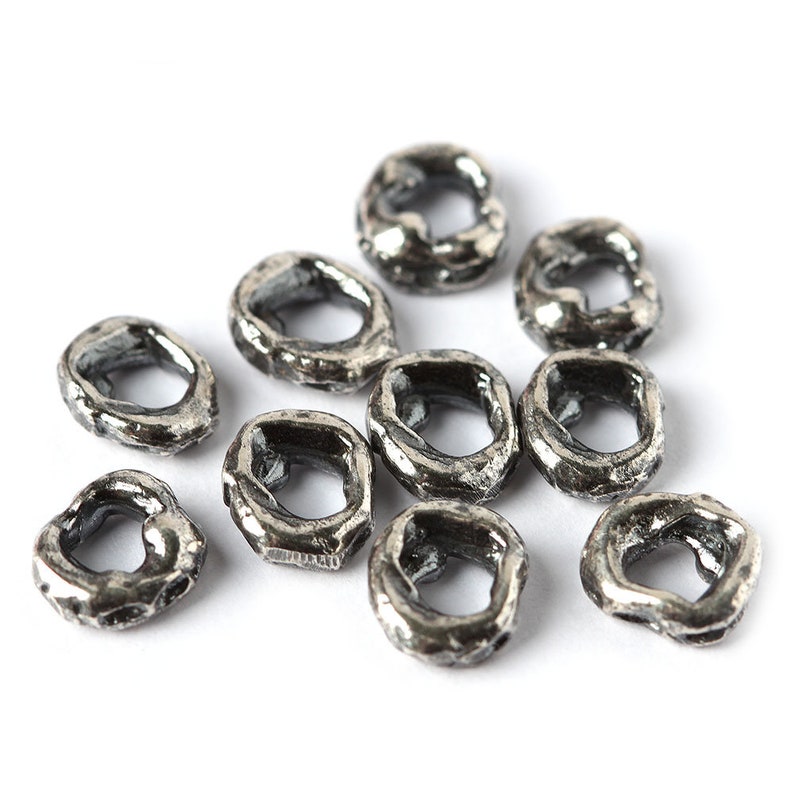 Antique Bronze Rustic Bead Slider Findings for Jewelry Making Etsy