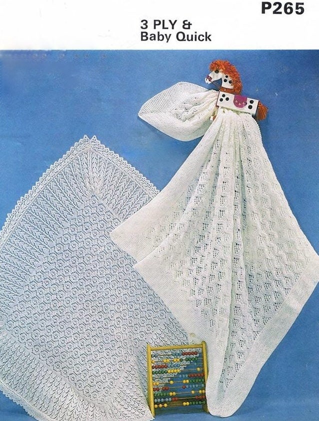 Christening Shawl Knitting Pattern Etsy