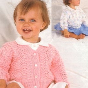 Childs Cardigan Knitting Pattern, pdf download, lace cardigan pattern