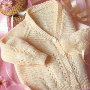 Children&#39;s V Neck Cardigan Knitting Pattern