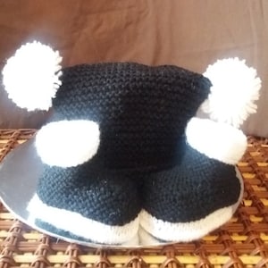 Modello per cappello da bambino lavorato a maglia, modello di cappello a busta impostato per lavorare a maglia, modello di scarpa per bambini, modello di lana a maglia, download digitale Pdf