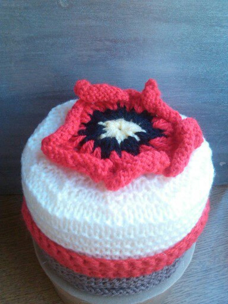 POPPY TOILET ROLL Cover Knitting Pattern Toilet Cosy Toilet Roll Cozy