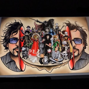 Tim Burton Big Head Art Print (11x17)