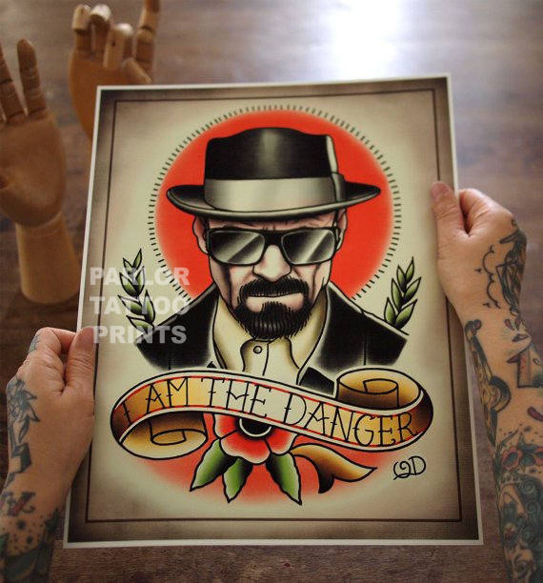 Heisenberg Tattoo Art Print Etsy