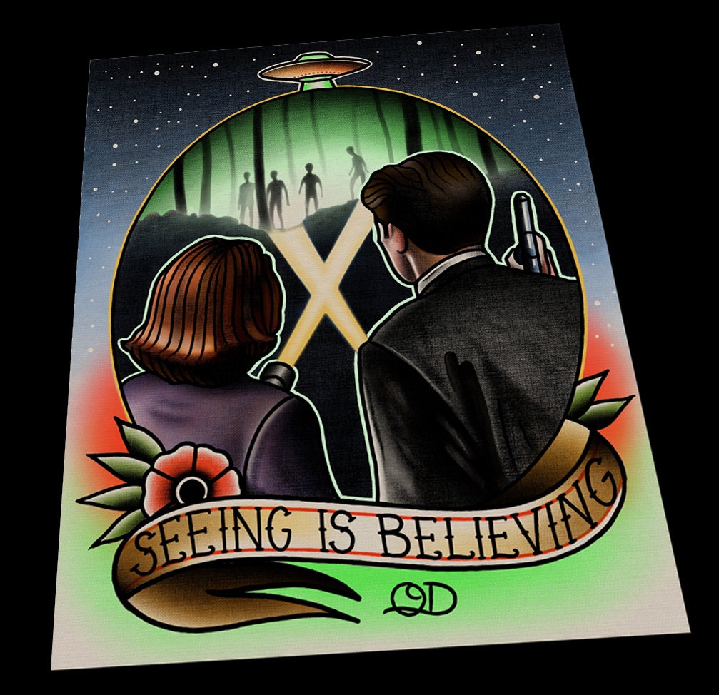 X-files (Seeing is Believing) Tattoo Flash
